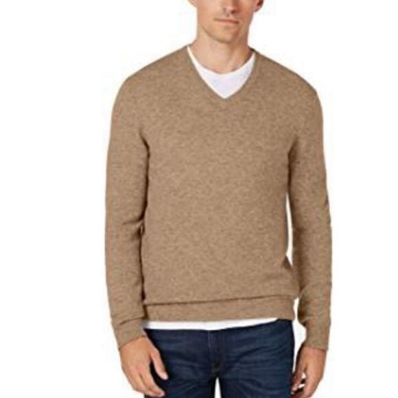 Men's Club Room Estate Cashmere V-neck Sweater - Picture 1 of 11